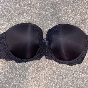 Victoria’s Secret Black Strapless Bra Size 32DDD